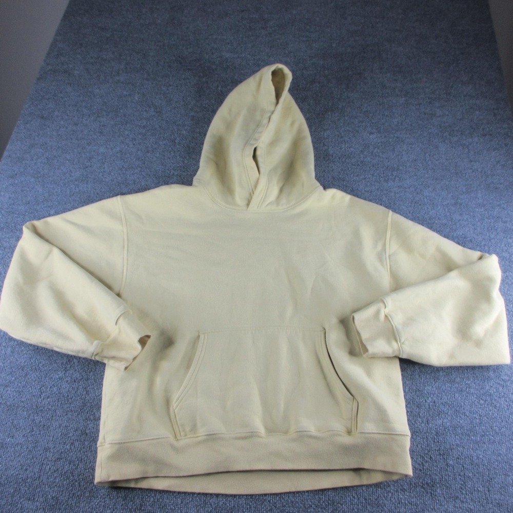 Tna Hoodie Womens 2XL Yellow Cozy Fleece Perfect Pullover Kangaroo Pocket Logo